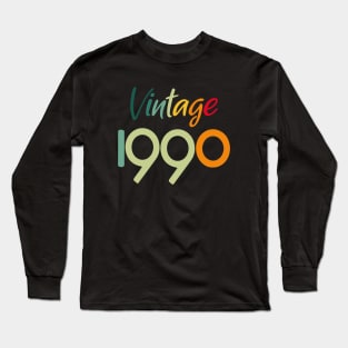 Vintage 1990 Long Sleeve T-Shirt